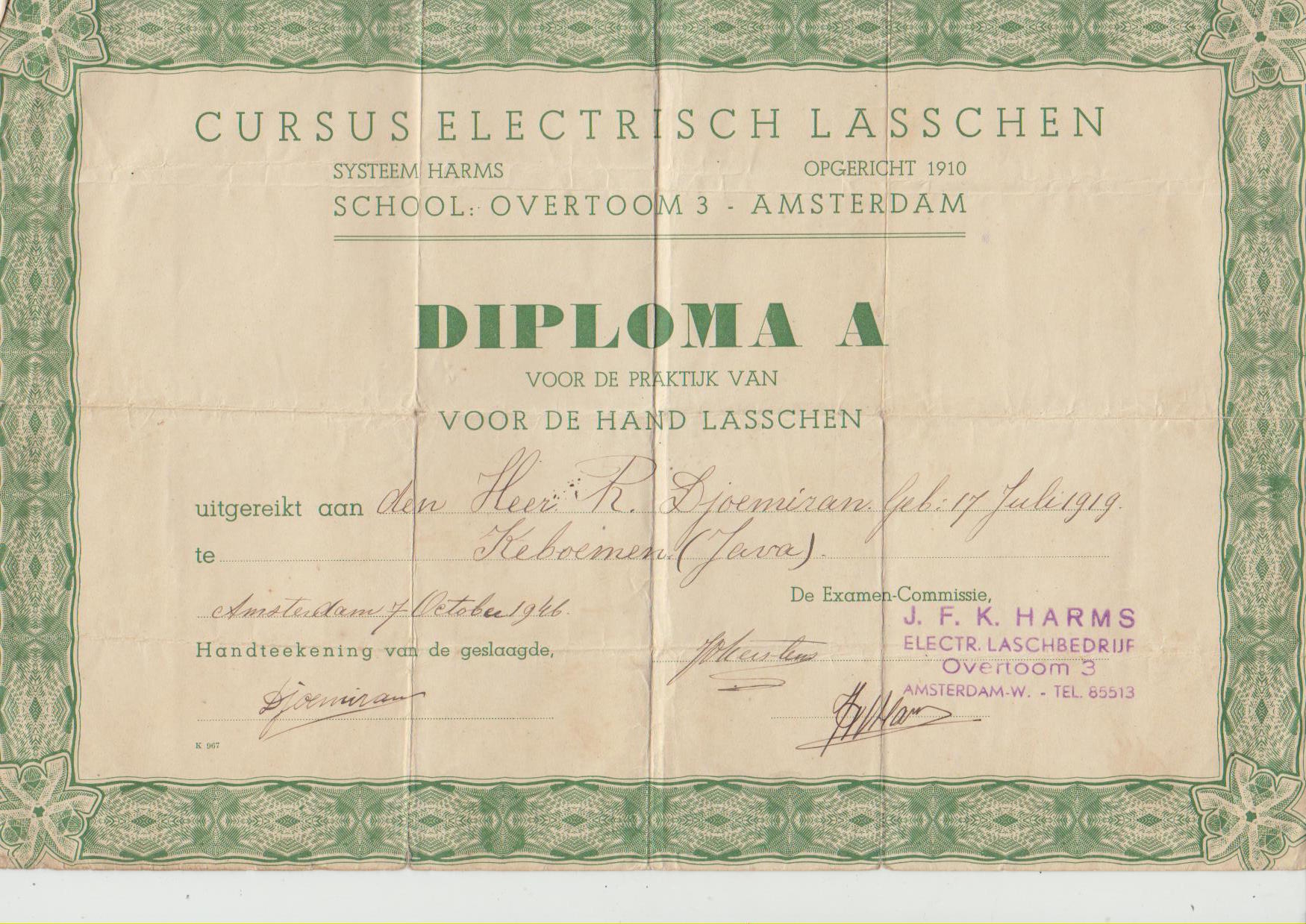 djoemiran Diploma lassen