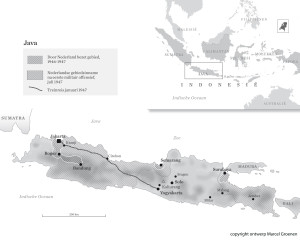 kaart Indonesie en Java